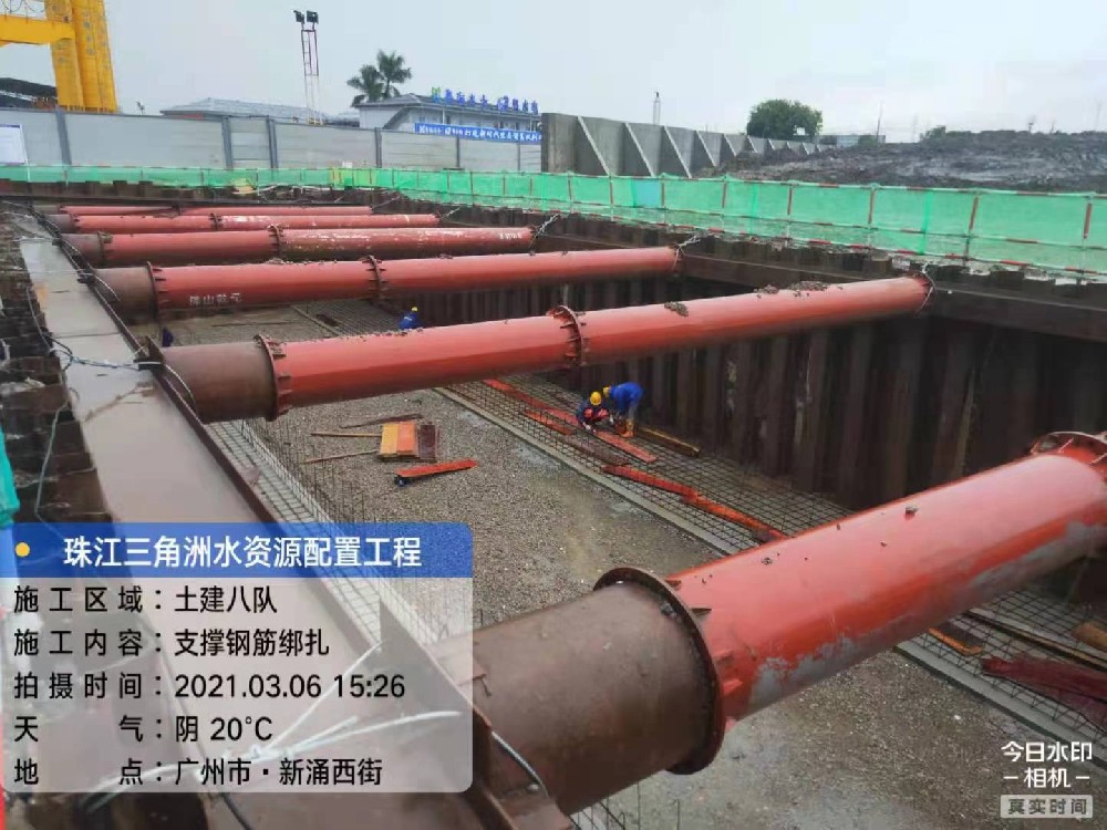 广州南沙珠江水资源配置工程在建